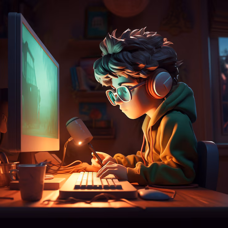 Me sitting with a laptop